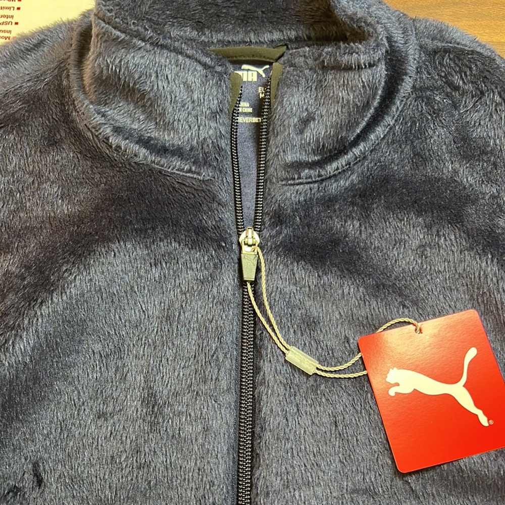 PUMA Women's Golf 2020 Sherpa Fleece Peacoat Navy - Picture 7 of 8